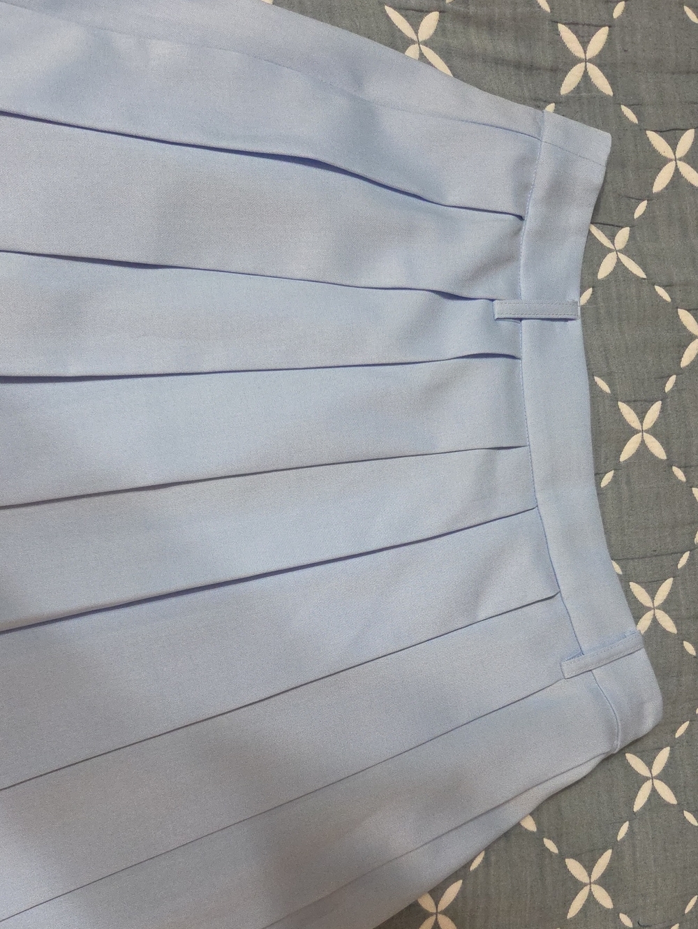 Commense Blue Pleated Skirt - Picture 2 of 3